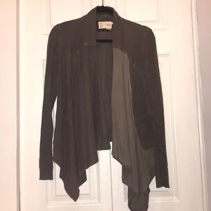 Anthropologie olive green sweater size xs